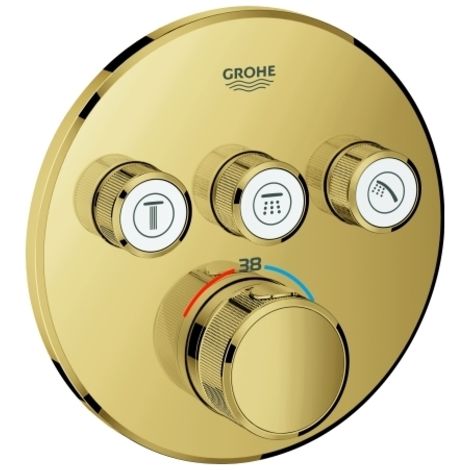 Termostato Grohe Grohtherm SmartControl con tres válvulas de