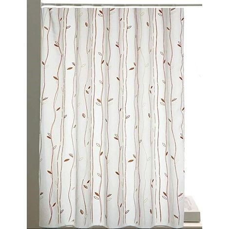 GEDY CO11210430 PES Cortina Ducha LEAF Beig 120x200 - ref: CO11210430