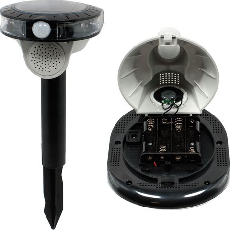 DISSUASORE VOLATILI SOLARE + SUONI STARS - RILEVAMENTO INFRAROSSI MT 5/8 120° 4X1,2V AA RIC - 1 pezzo