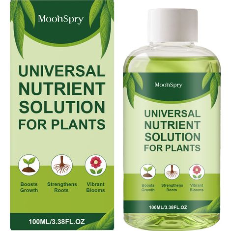 MOONSPRY Universelle Pflanzennährstofflösung für Blumen und Pflanzen, zur Nährstoffergänzung und Pflege grüner Pflanzen (1/5)