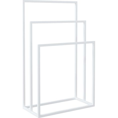 Freestanding Towel Rack White 48x24x79 cm Iron vidaXL