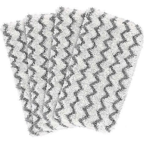 Lot de 4 lingettes AURA lavables pour balai vapeur Shark S1000, S1000A, S1000C, S1000WM et S10001C. (1/5)