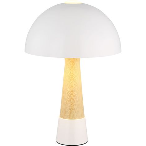 Globo - lámpara de mesa - PAULIN - beige - metal - Ø 25cm - E27 -