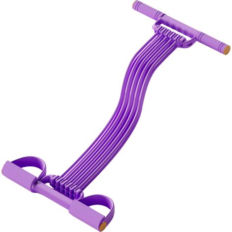 Irovami Bande de résistance avec poignée : 8 tubes extensibles et réglables, haute élasticité, pour le yoga, le pilates et l’entraînement à domicile. (1/5)