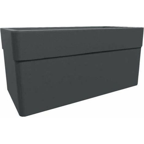 Eda-Plastiques Carel jardinera gris antracita 63 litros