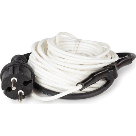 Velleman Cable calefactor blanco de 12 m con termostato integrado