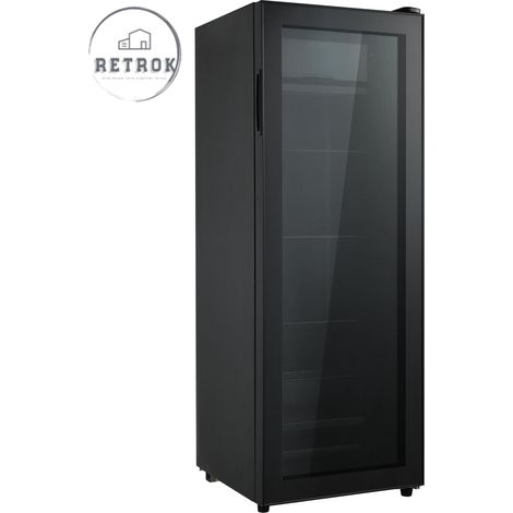 Mini-réfrigérateur 128L – Congélateur 8L – Silencieux < 42 dB – Système de refroidissement à compresseur – Étagères réglables – Noir