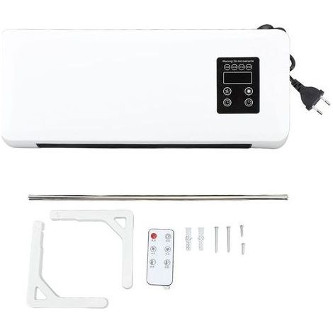 1500-W-Elektro-Wandheizgerät aus ABS-Kunststoff, schnelles Heizen und Kühlen, mit Fernbedienung und Handtuchtrockner für Schlafzimmer und Badezimmer (1/5)