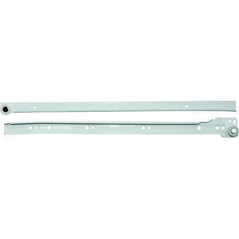 paire de guides pour tiroirs coulissants en acier blanc guide de tiroir 40 cm