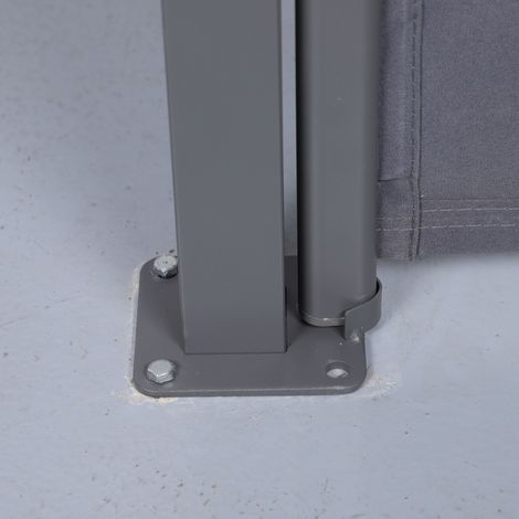 Store latérale extensible pour balcon, jardin et terrasse, brise-vue imperméable, protection solaire et anti-vent, 180 x 300 cm, gris (1/5)