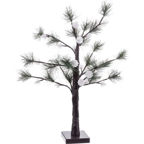 Albero di Natale con 24 palline luminose, 60 cm