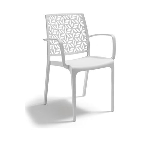 SEDIA IN POLIPROPILENE 'NINFA ARMCHAIR' bianco - BICA (1/2)