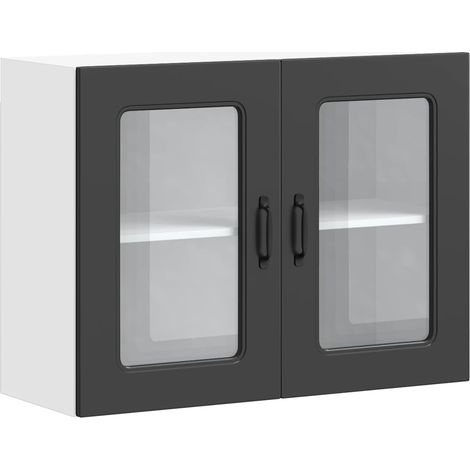 Maison Exclusive - Armario pared cocina puerta de cristal Kalmar