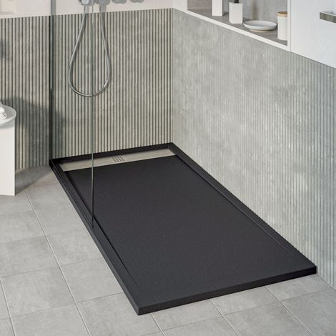 KOES - Receveur de douche en résine modèle VOIGA – 80x100 – Anthracite RAL 7016 (1/5)