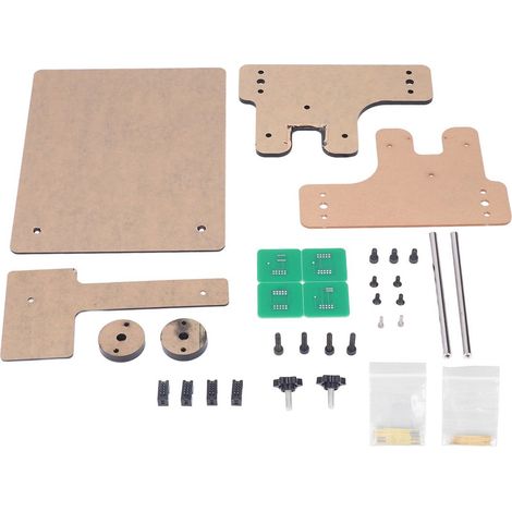 BDM Frame - ABS ECU Programming Bracket Set - For Automotive Diagnostic and Chip Tuning - 4 Brackets 15 Screws 2 Washers 2 Support Rods 1 Circuit Board 4 Interfaces 2 Copper Wire Packs (1/5)