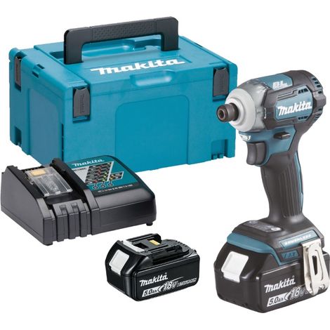 MAKITA DTD 170 RTJ AVVITATORE AD IMPULSI 1/4" 175 Nm 2 BATTERIE LITIO 18V 5Ah (1/4)