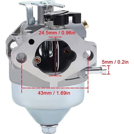 Kit carburatore compatibile per motori per tosaerba GCV190 GV190LA HRB217 HRX217 - Sostituzione per 6100-Z0Y-813 16100-Z0Y-812 16100-Z0Y-811 16100-Z0Y-003 - Altri (1/3)