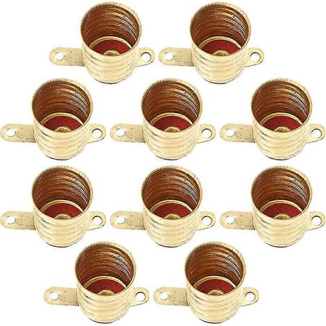 Lot de 10 douilles à vis rétro pour ampoules (E10) (1/5)