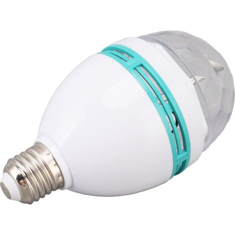Rotierende RGB-Glühbirne mit E26-Sockel, automatischer Farbwechsel, aus ABS und PC, für Partys, Bars und Hochzeiten (85-260 V). (1/5)