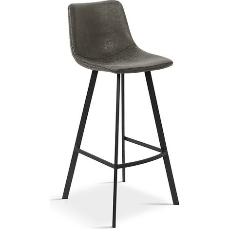 Tabouret de bar Ozan PU gris (1/3)