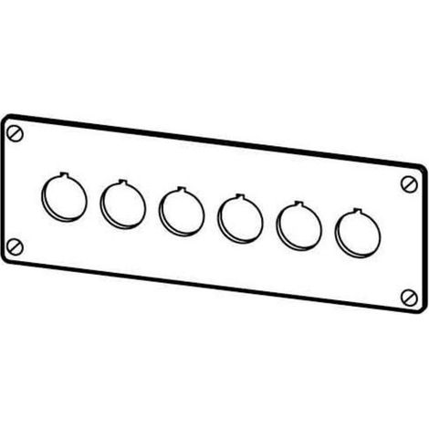 Eaton M22-E6 216547 Einbaurahmen 6 Einbaustellen (Ø x H) 22 mm x 72 mm  Grau 1 St. (1/2)