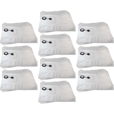 vhbw 50x bolsa compatible con Nilfisk Alto Attix 761-2M XC, Attix 791-21 EC, Attix 9 aspiradora - 88,2 cm x 62 cm blanco
