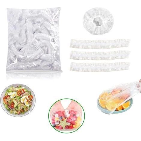 200 wiederverwendbare Frischhaltefolien, Aufbewahrungsbeutel, elastische Stretchfolie (1/4)