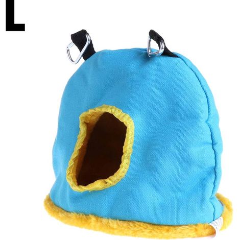 Nid d'oiseau chaud, petite cage ronde en peluche douce, hamac suspendu pour l'hiver. (1/5)