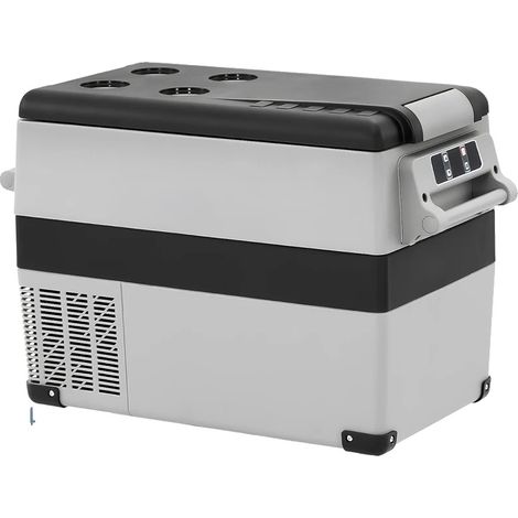 Réfrigérateur compresseur de voiture portable, refroidissement efficace, affichage LED, 45L (1/2)