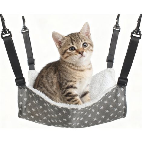 Hangmat Pour Chats - Hangmat Cage Réglable - Lavable - 56 x 48 cm - Pour Chats Chiots Furets Lapins (1/5)