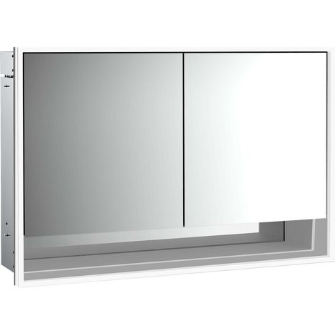 emco loft Lichtspiegelschrank mit Unterfach, 1200mm, 2 Türen, (1/5)