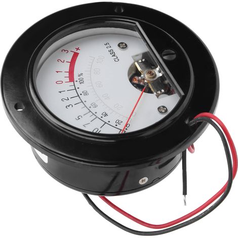 VU-mètre analogique rétroéclairé pour mesure de niveau sonore audio, cadran circulaire rétro (1/5)
