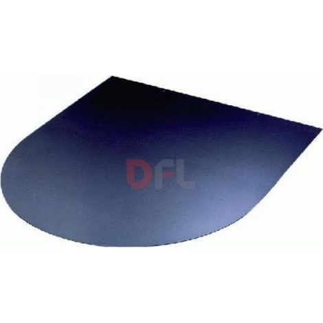 protecteur de sol pour poA le en acier noir 60x80 cm A paisseur 2 mm