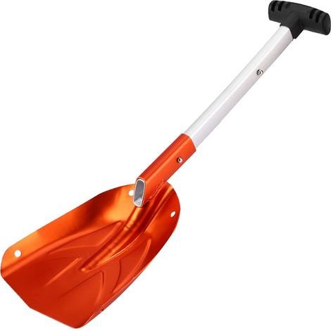 Pelle à Neige Orange, Pelle Pliante En Alliage D\'aluminium, Grattoir à Glace Extérieur, Pour Outil De Voiture D\'hiver (1/5)