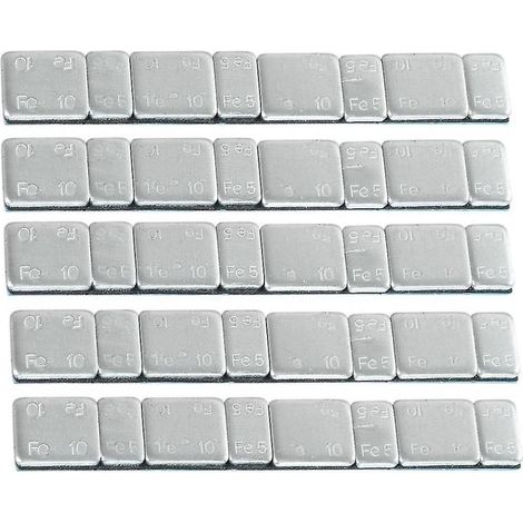 Juego de 40 contrapesos metálicos para equilibrado de ruedas – Accesorio de taller, equilibrado de precisión (1/5)