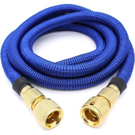 Garden Hose, Expandable Garden Water Hose, Flexible Retractable Hose with Metal Fittings for Watering/Garden Cleaning/Car Washing (2.5m) (1/5)