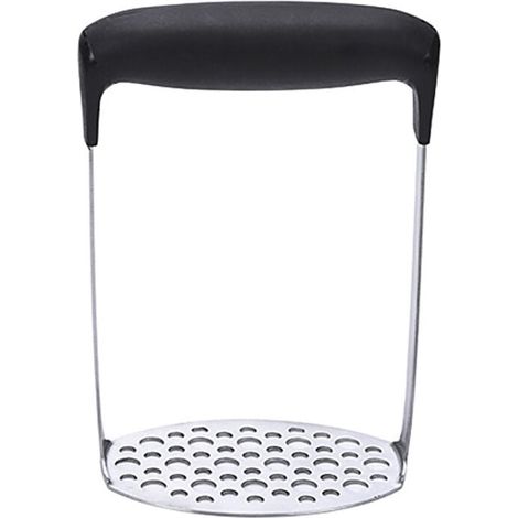 Lot de 2 presse-purée en acier inoxydable avec poignée souple, presse-purée pour aliments pour bébé, fruits et légumes (1/4)