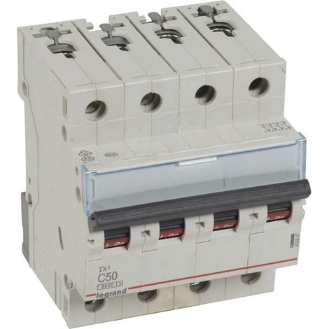 Disjoncteur 4P C 50A 6kA AC S304 TX3 403567
