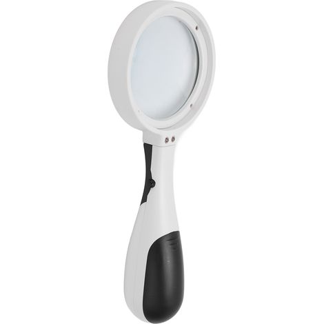 Loupe à main haute définition 4X avec lampe LED pour lecture et observation (1/5)