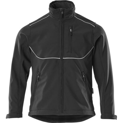 Mascot Softshelljacke INDUSTRIE TAMPA 10001, Gr. 5XL schwarz (1/4)