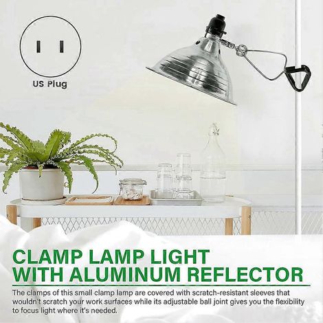 Deux bandes LED à clipser, réflecteur en aluminium de 5,5 pouces, puissance maximale de 150 watts (ampoule non comprise), argent, prise standard américaine. (1/5)