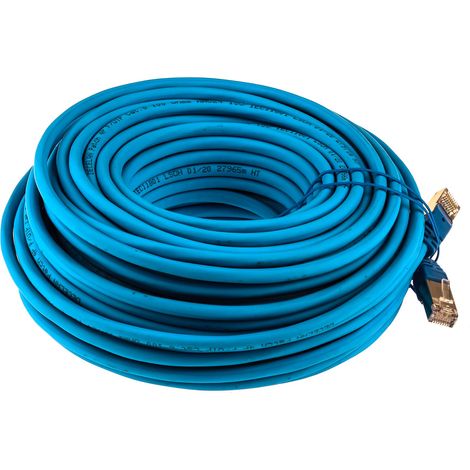 Câble cat 6 Avec connecteur / , FTP, gaine LSZH Bleu, 25m ( Prix pour 1 ) (1/3)