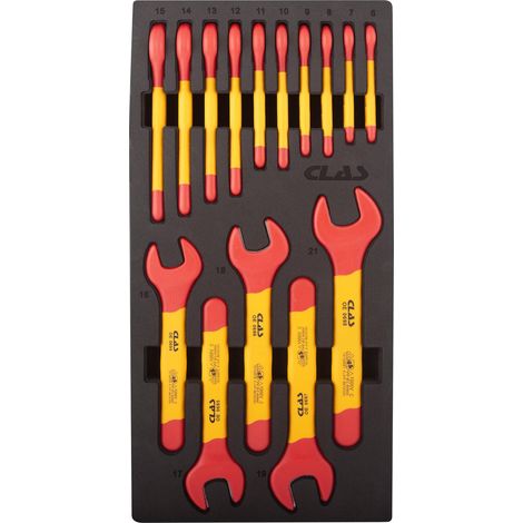 Insert cles plates isolees (15 pcs)- OE 0683 - CLAS Equipements