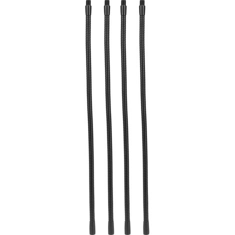 Tuyau de lampe à col de cygne en aluminium, calibre 10mm, Flexible, pour lampe de Table et de bureau, raccords d'éclairage 40cm, 4 pièces (1/5)