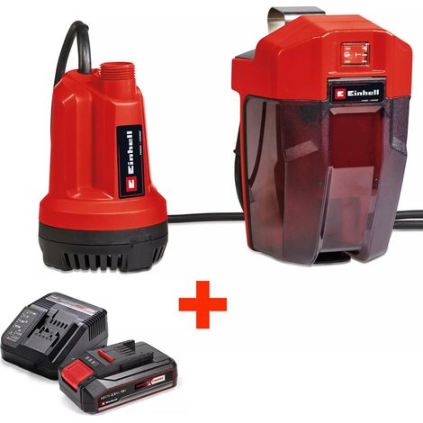 Einhell Akku-Klarwasserpumpe GE-SP 18 Li - Solo + 2,5 Ah Akku Starterkit (1/5)