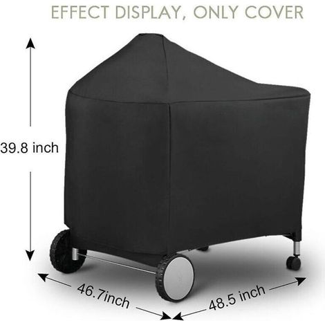 Housse de protection étanche pour barbecue – Modèle Weber 7152, dimensions 124 x 65 x 101 cm, en polyester enduit PVC