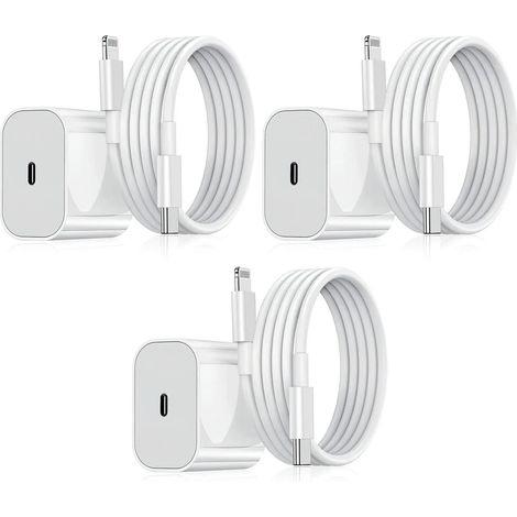 Chargeur pour iPhone - Chargeur rapide - Adaptateur + câble 20 W USB-C (1/3)