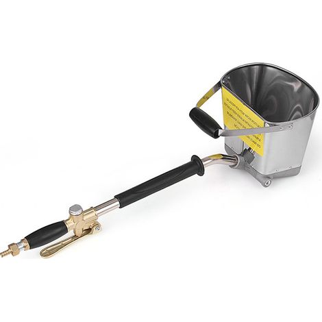 Machine de projection de mortier pneumatique portable pour murs, pistolet à ciment, pistolet à ciment avec seau à mortier (1/5)