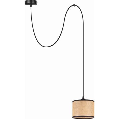 Lampe Tornado PAM1 en jute noir (1/5)