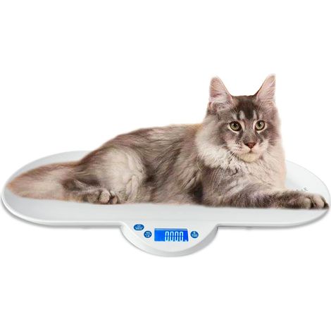 Pèse-animal, pèse-bébé, pèse-personne électronique multifonctionnel adapté aux adultes et aux petits animaux tels que les bébés, les chatons et les chiots, stable (1/5)